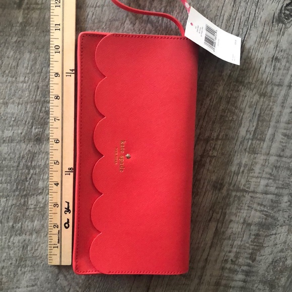 ✨NWT✨ KATE SPADE Lily Avenue Kiki Clutch Flamingo - Picture 5 of 7